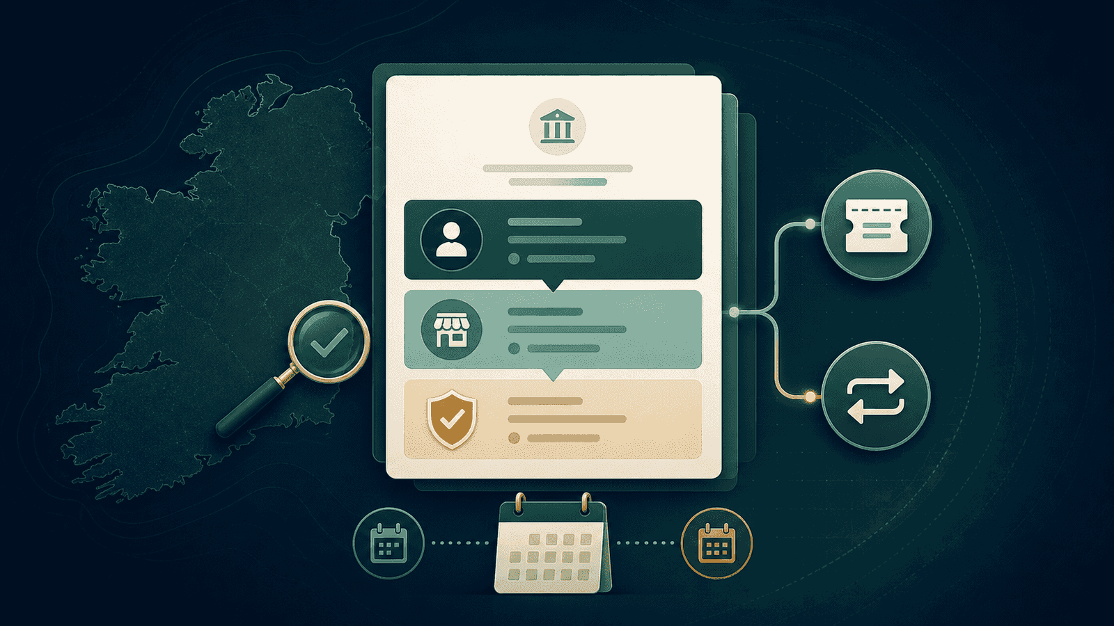 Ireland gambling licence register: how to verify a GRAI operator. 24 account records: Legal account, trading name, activity and dates kept separate.